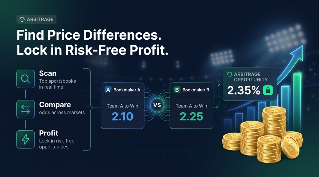 Find price differences and lock in risk-free profit with arbitrage.